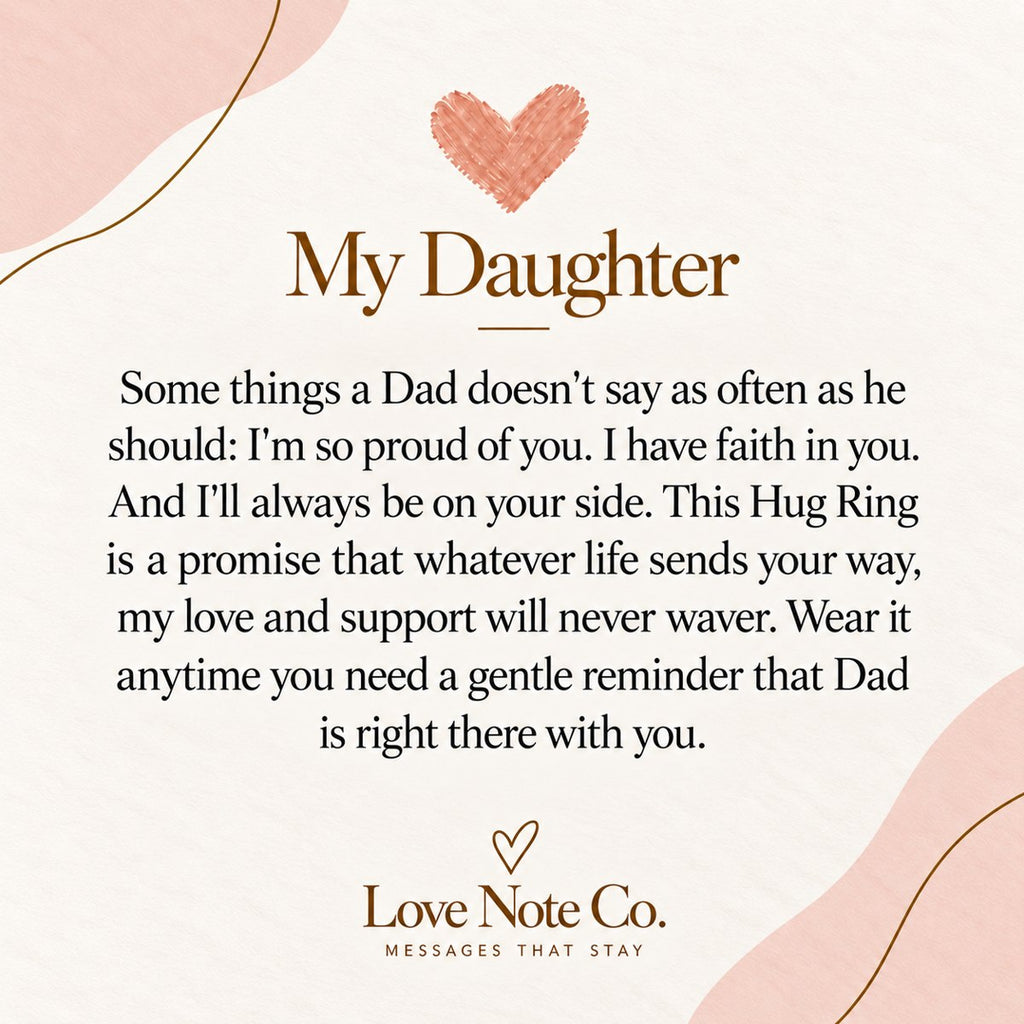 Dad and Daughter message card
