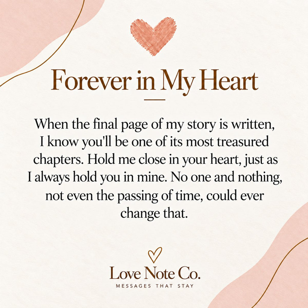 Forever In My Heart message card