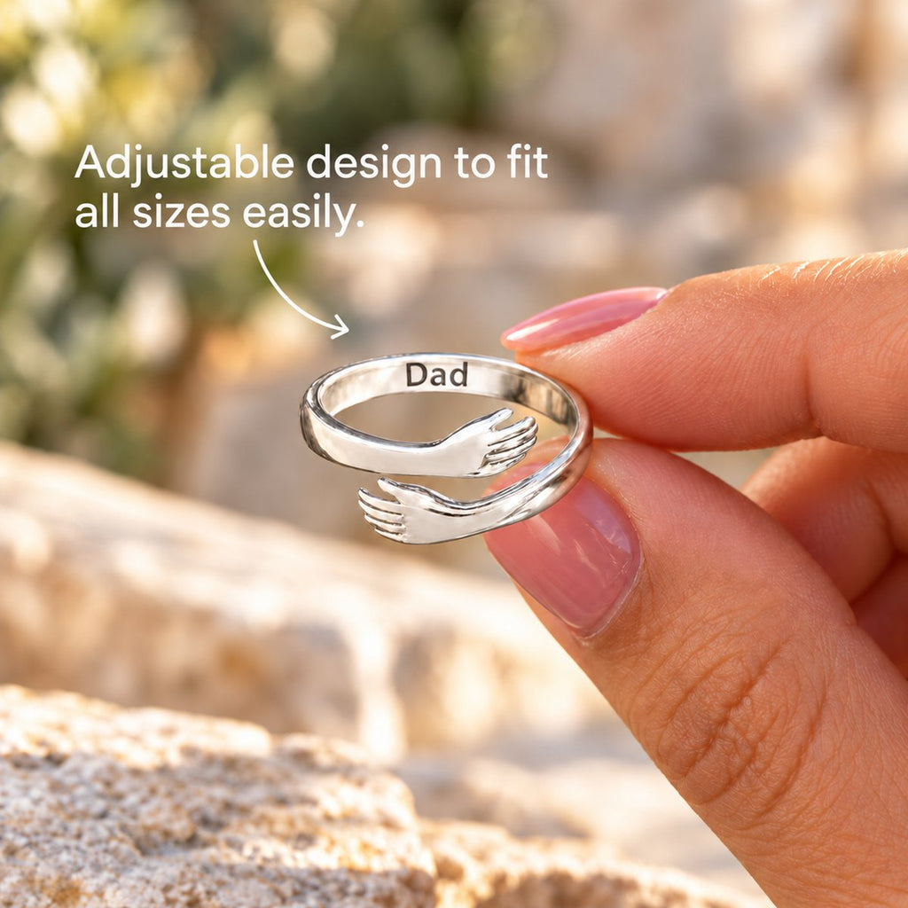 Hug From Heaven ring close-up