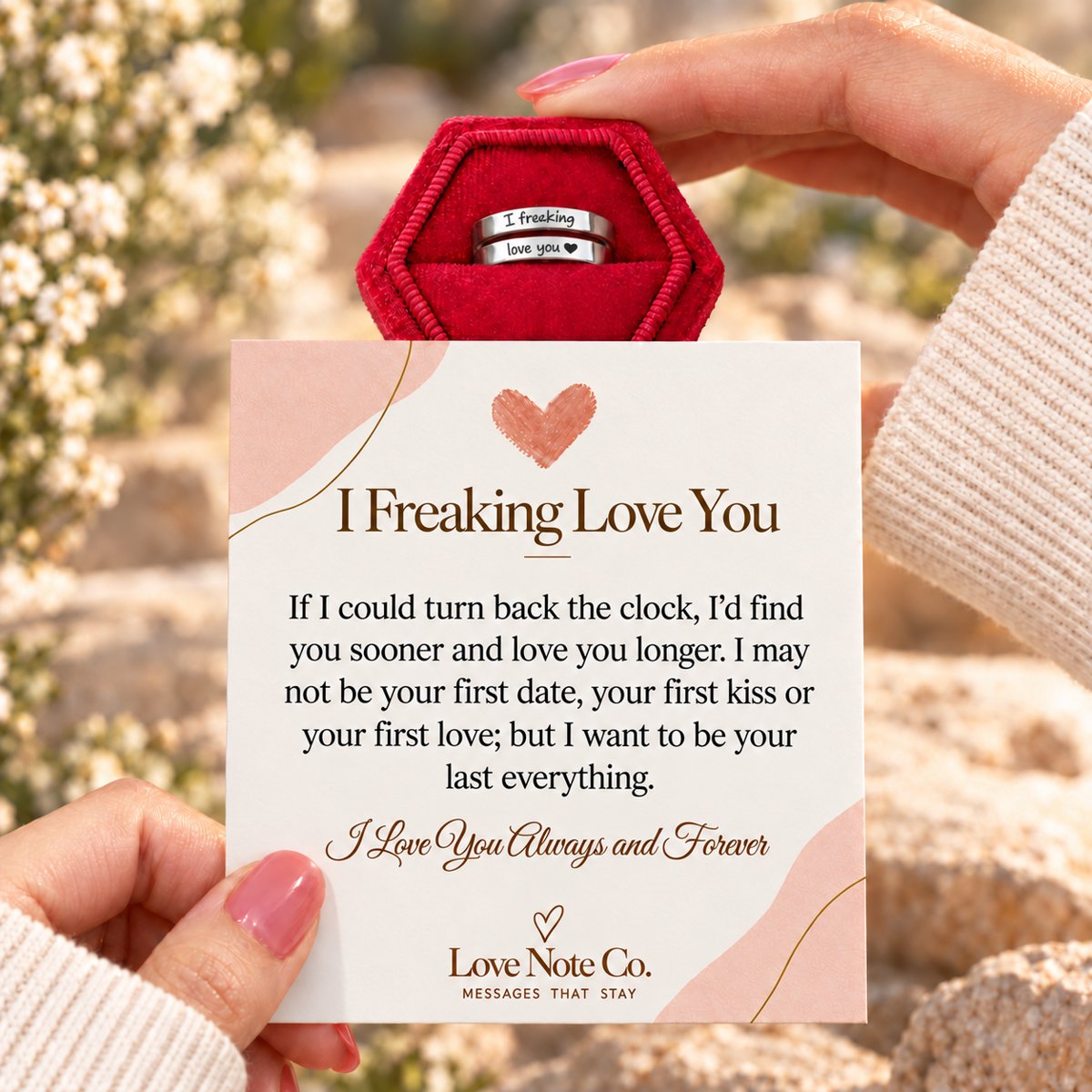 I Freaking Love You ring