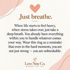 Just Breathe message card