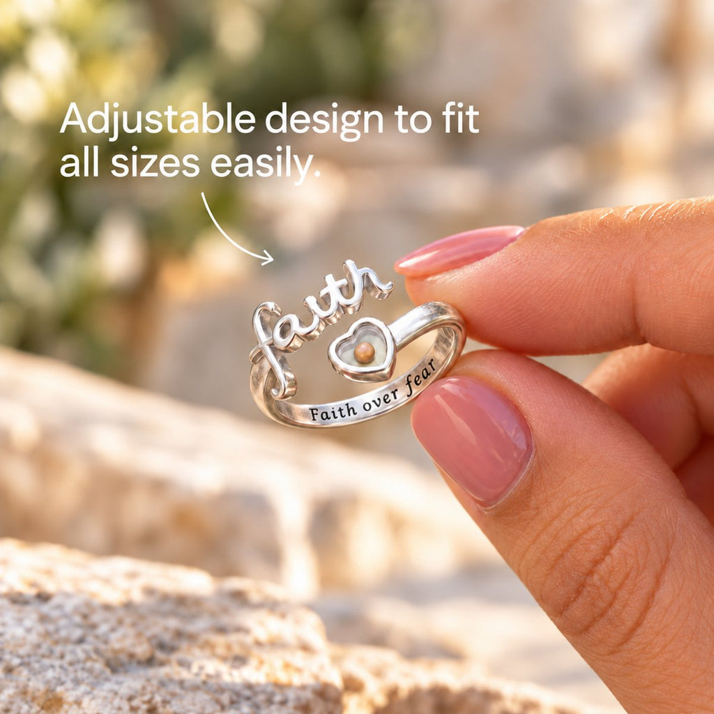 Mustard Seed of Faith ring close-up