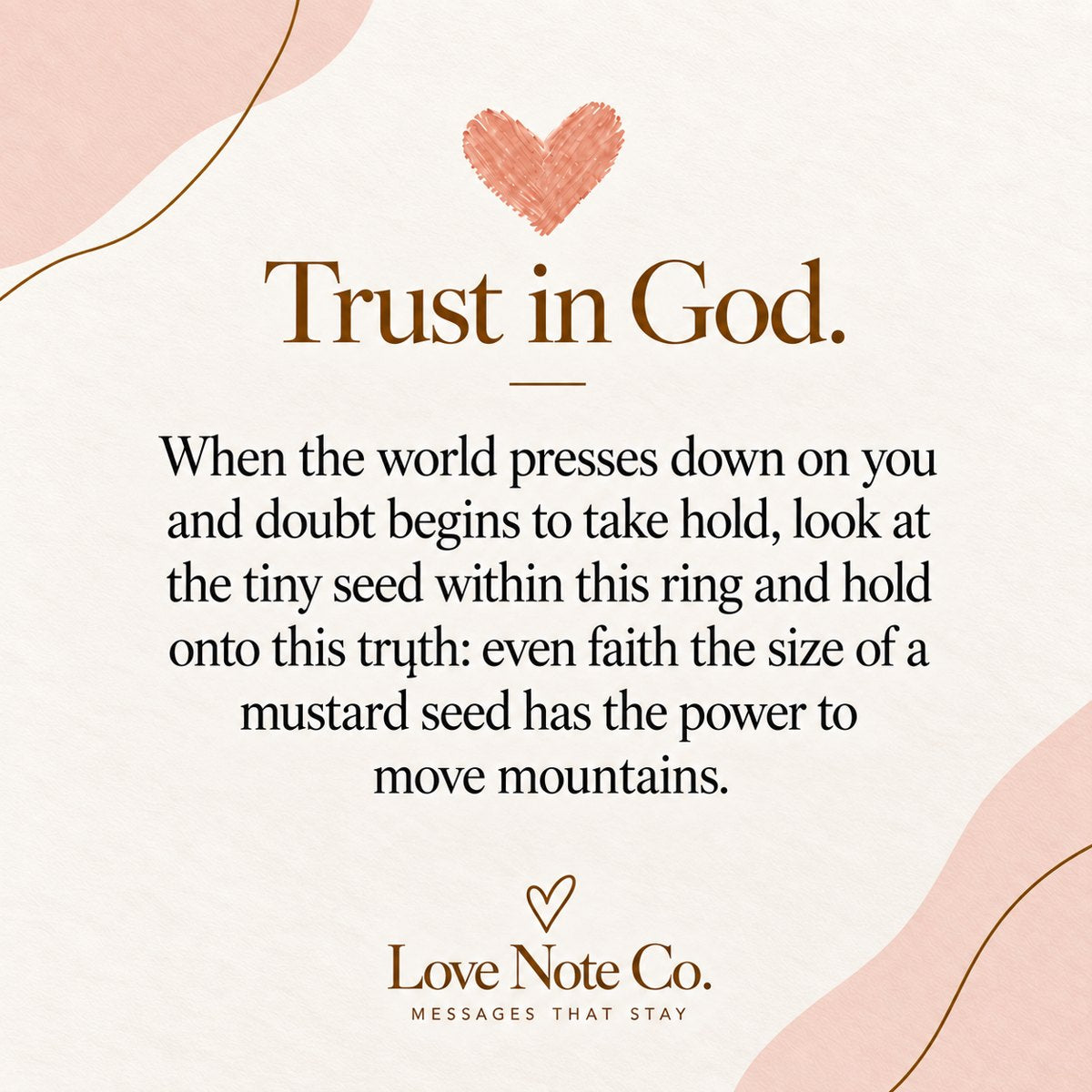 Mustard Seed of Faith message card