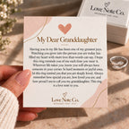 My Precious Granddaughter ring with its message card and gift box