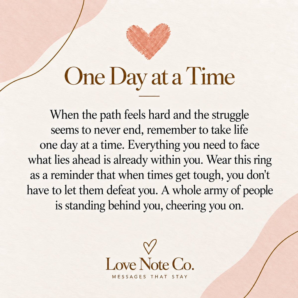One Day At A Time message card