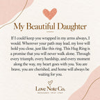 To My Daughter message card